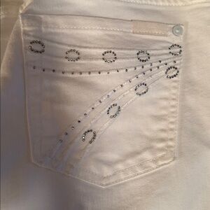 7 For All ManKind White Jeans